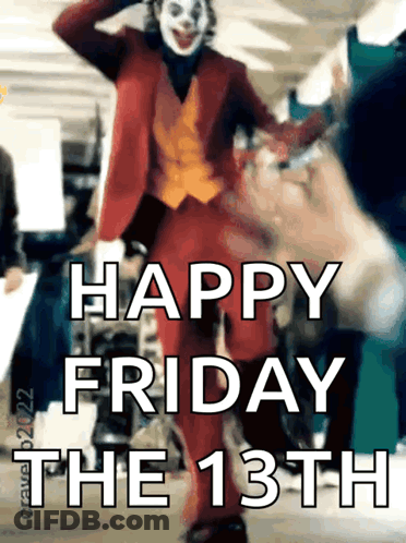 Joker Says Happy Friday The 13Th GIF