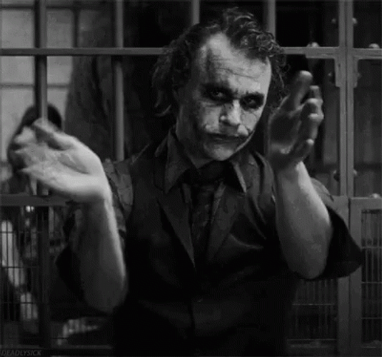 Joker Slow Clap Heath Ledger GIF