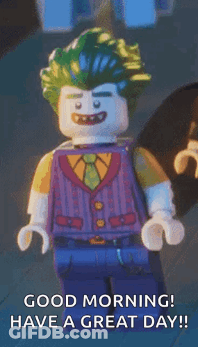 Joker Smiling Saying Good Morning GIF
