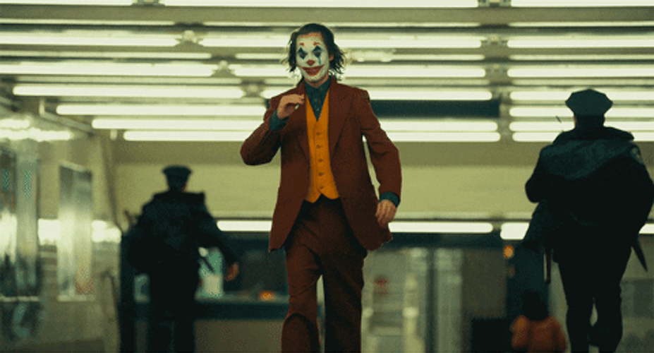 Joker Walking With Cigarette GIF