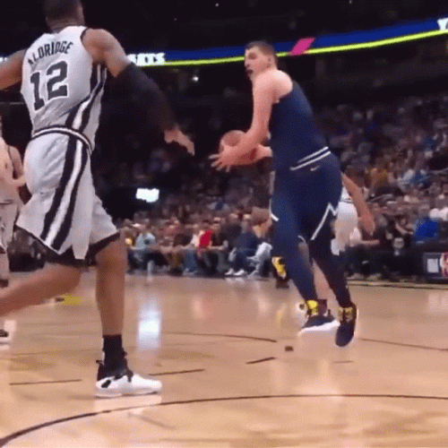 Jokic Behind The Back Pass GIF