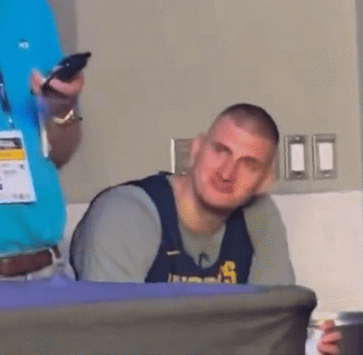 Jokic Nodding Head GIF