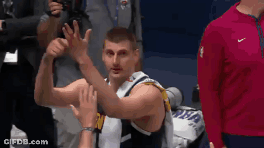 Jokic Ring Finger Motion GIF