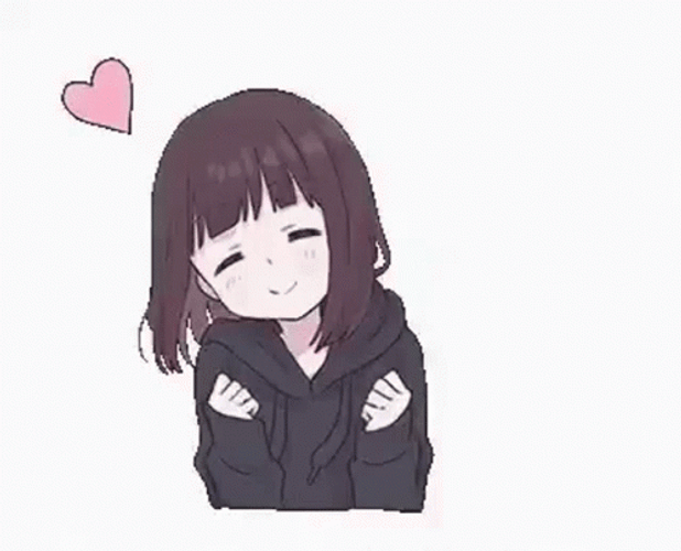 Jolly Anime Girl In Love GIF