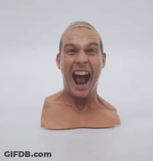 Jolly Human Head Face Melt GIF