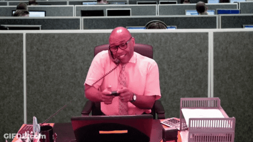 Jolly Office Guy Happy Work Anniversary GIF
