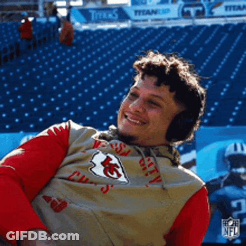Jolly Patrick Mahomes Jamming To Music GIF