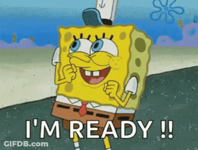 Jolly SpongeBob Is Ready GIF