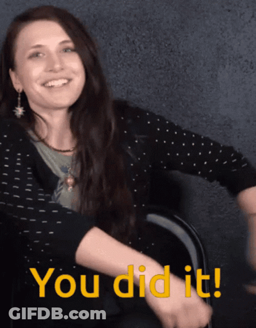 Jolly Woman Well Done Congratulations You Did It GIF