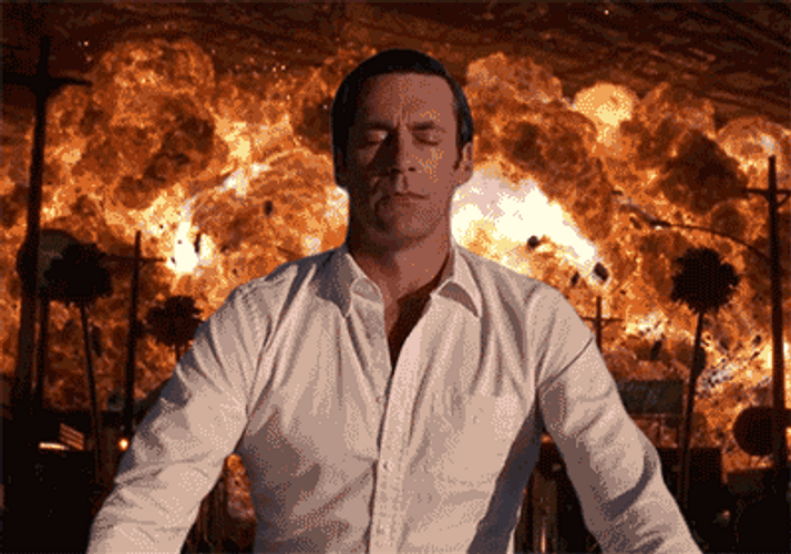 Jon Hamm Fiery Nuke Explosion GIF