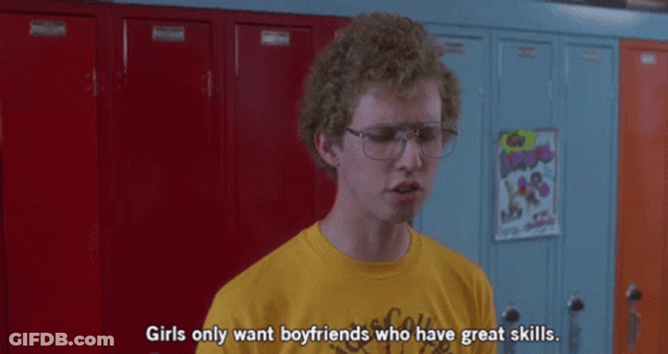 Jon Heder Napoleon Dynamite Girls Want Great Skills Boyfriends GIF