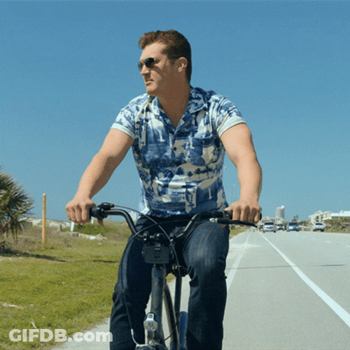 Jon Pardi Relaxed Bike Riding GIF