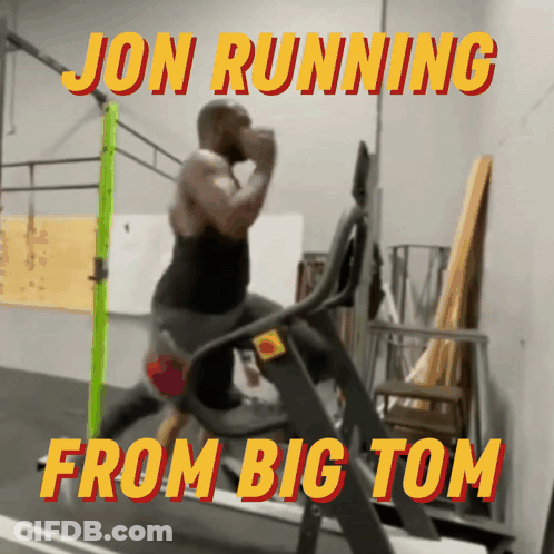 Jon Running From Big Tom GIF