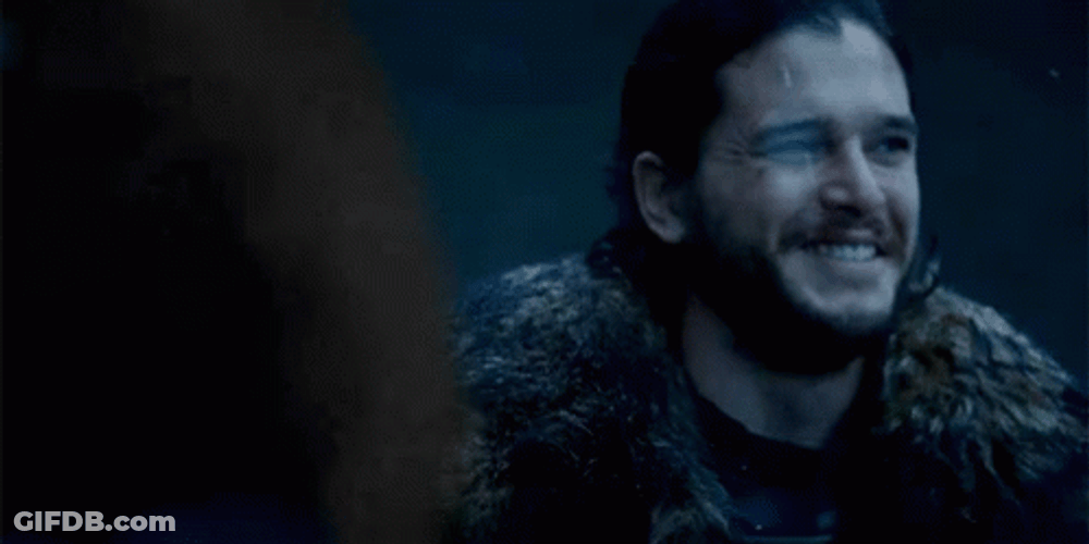 Jon Snow Big Smile GIF