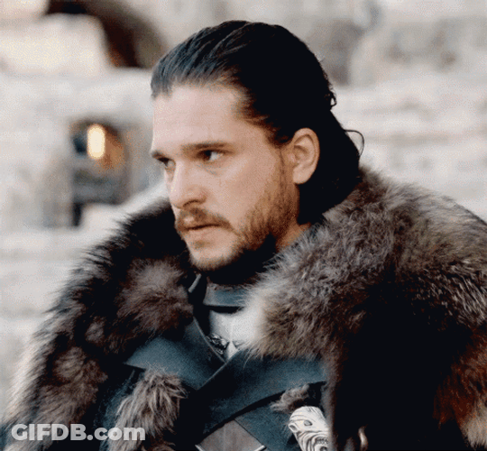 Jon Snow Fierce Look Game Of Thrones GIF