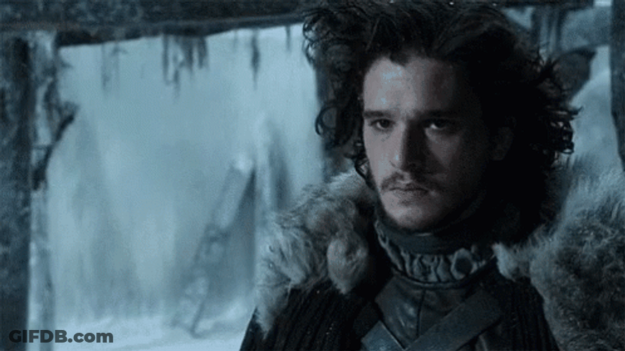 Jon Snow Piercing Look Game Of Thrones GIF