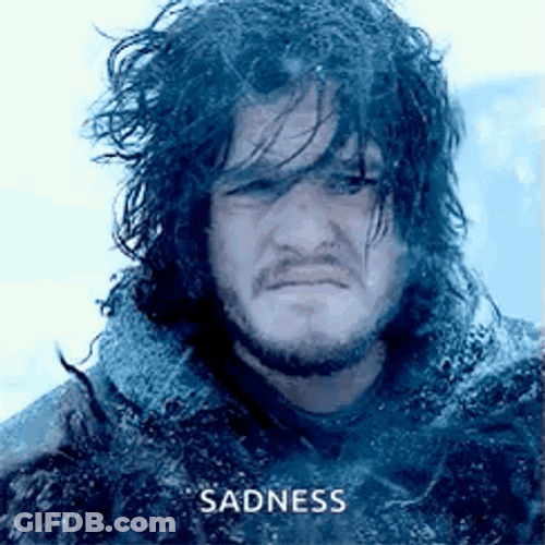 Jon Snow Sad Look Wind Blowing Hard GIF
