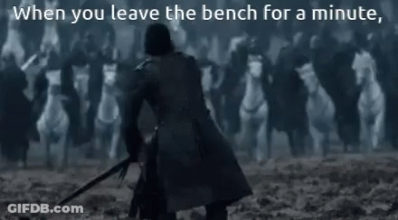 Jon Snow When You Leave The Bench GIF
