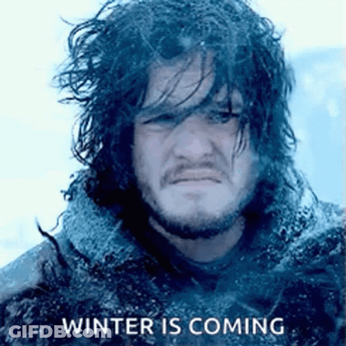 Jon Snow Winter Is Coming GOT GIF