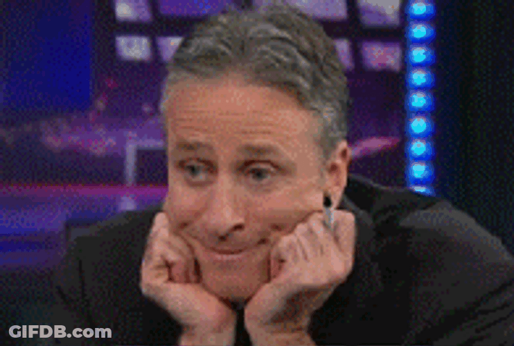 Jon Stewart Heart Eyes GIF