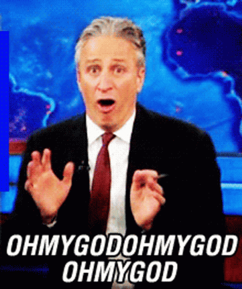 Jon Stewart Oh My God Meme GIF