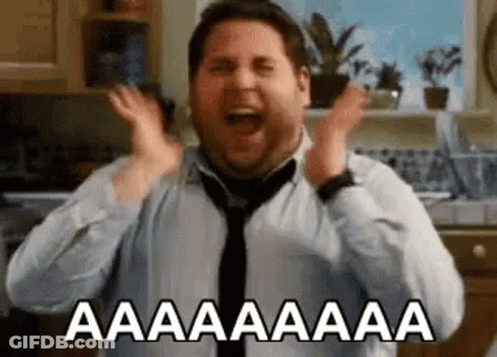 Jonah Hill Excited Shouting A GIF