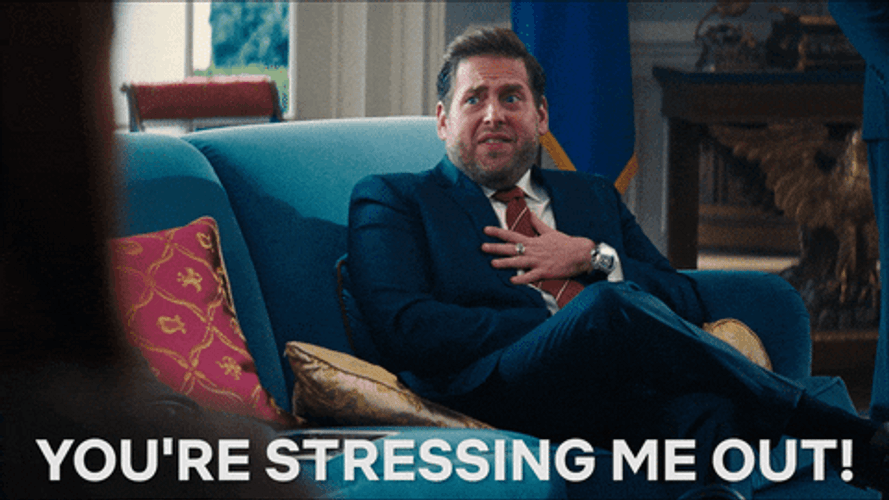 Jonah Hill You're Stressing Me Out GIF