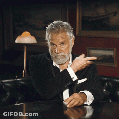 Jonathan Goldsmith Shoulder Brush GIF