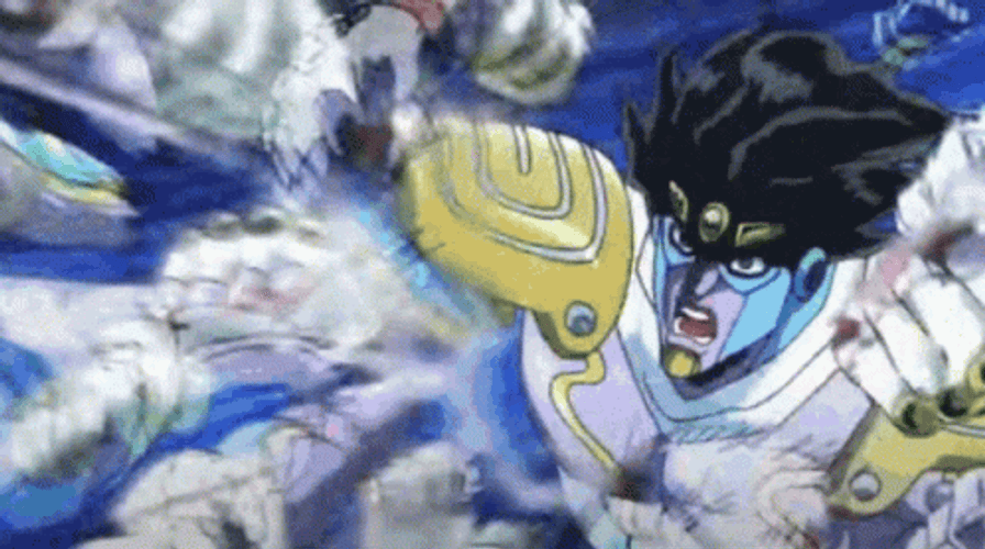 Jonathan Joestar Ora Ora Ora Zoom Punch GIF