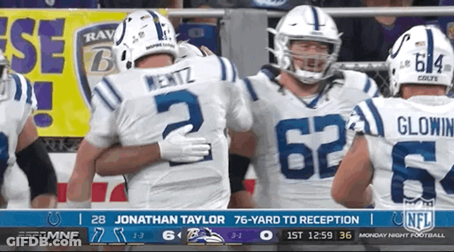 Jonathan Taylor Crashing Over GIF