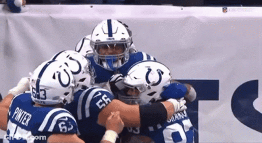 Jonathan Taylor Emotional Group Hug GIF