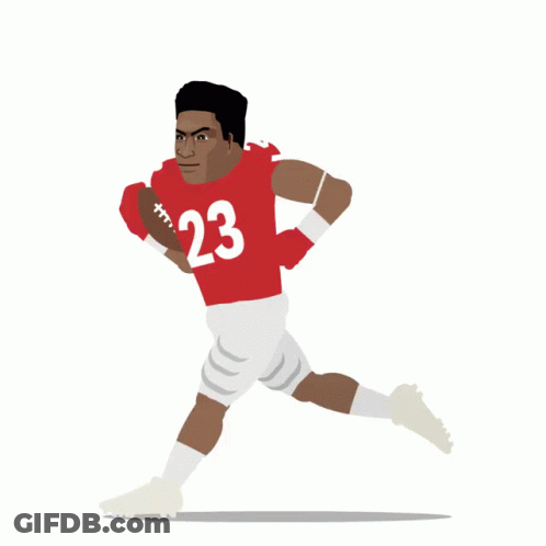 Jonathan Taylor Holding Football With Number 23 GIF