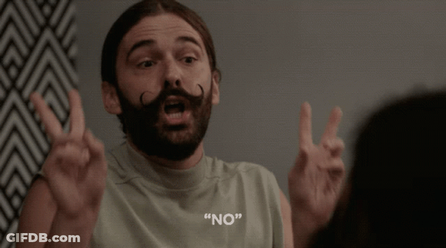 Jonathan Van Ness Air Quotes GIF