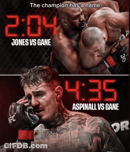 Jones Vs Gane Boxing Match GIF