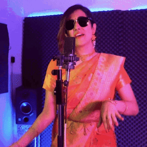Jonita Gandhi Singing GIF