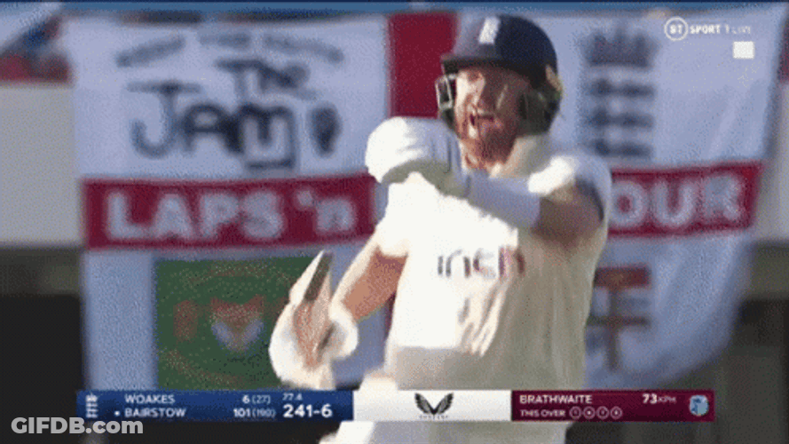 Jonny Bairstow Happy Celebrating GIF