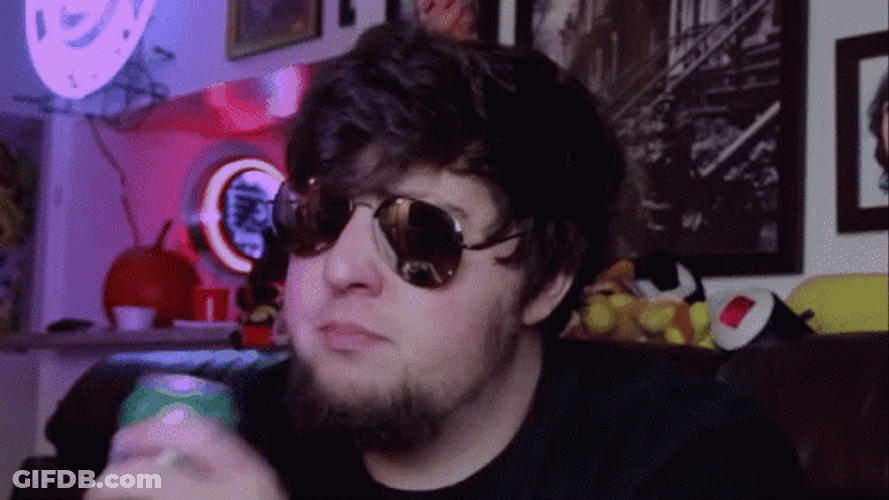 Jontron Drinking Beer GIF