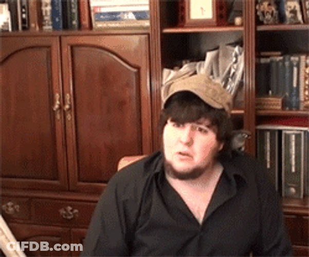 Jontron Raising His Fist GIF