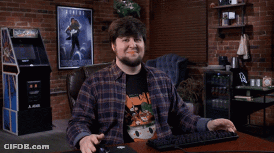 Jontron Smiling Slyly Meme GIF
