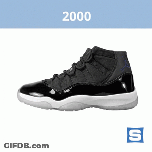 Jordan 4 2000 Black GIF