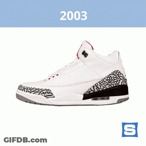Jordan 4 2003 White GIF