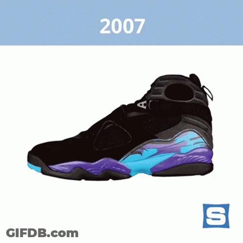 Jordan 4 2007 Black GIF