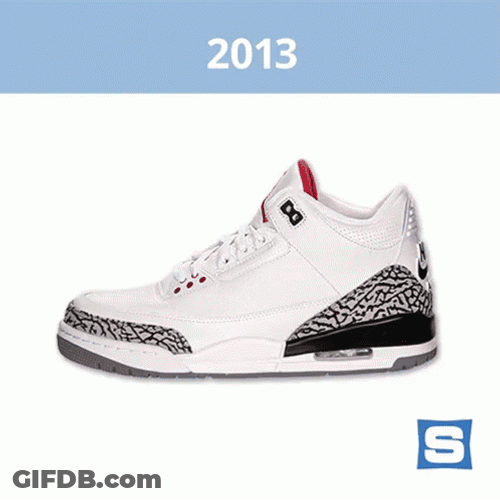 Jordan 4 2013 White And Black GIF