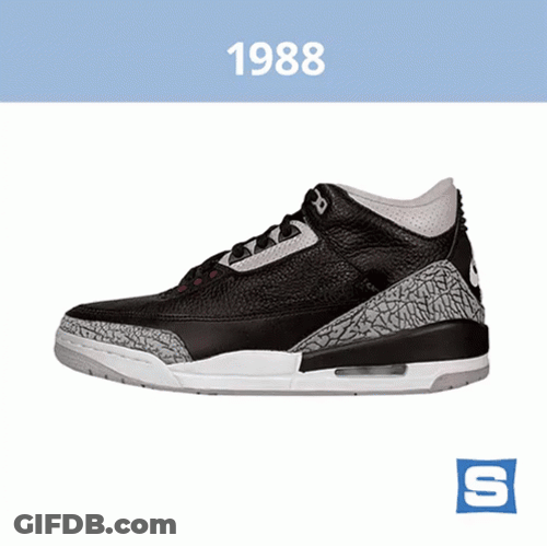 Jordan 4 Black And Stripe White GIF