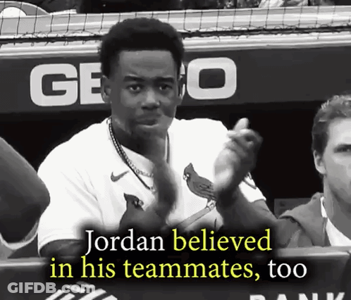 Jordan Believed In His Teammates GIF