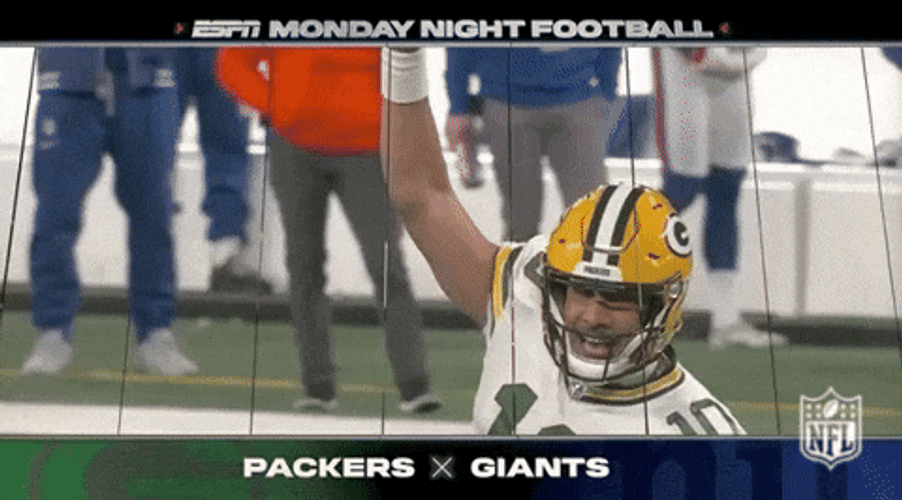 Jordan Love Packers Giants GIF