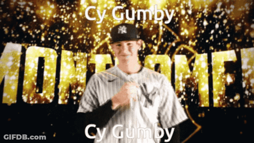Jordan Montgomery Cy Gumby GIF