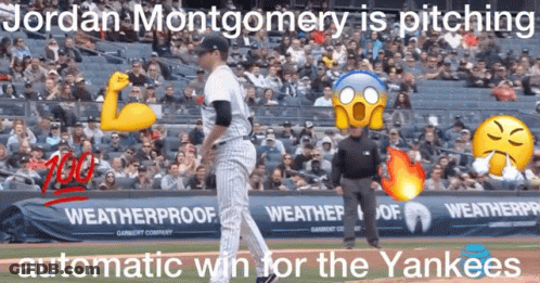 Jordan Montgomery Yankees Pitching 100 On Arm GIF