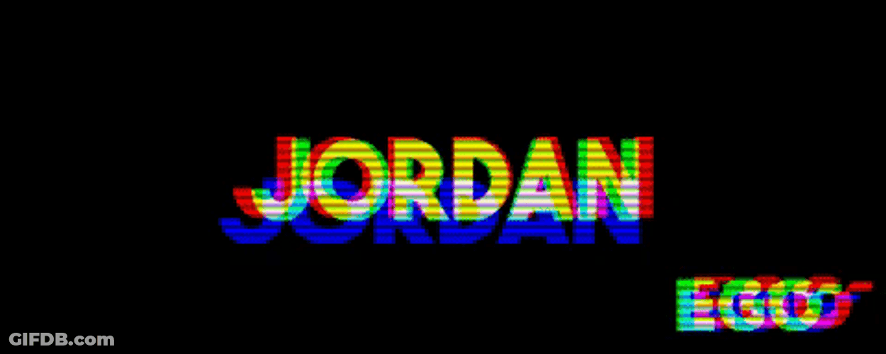 Jordan Typography Glitch Art GIF