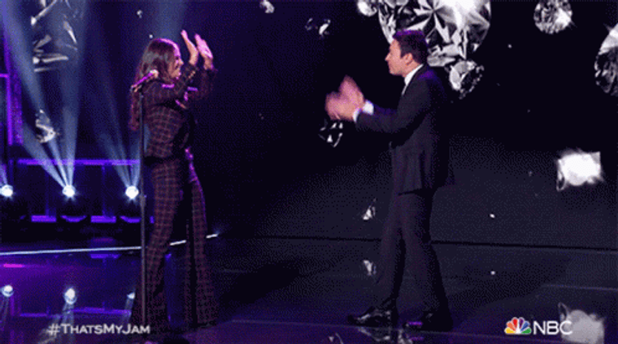 Jordana Brewster Double High Five GIF